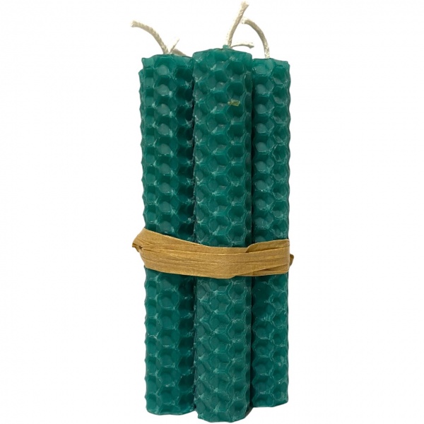 Green (Emerald) - Beeswax Spell Candles